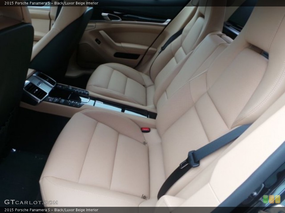 Black/Luxor Beige Interior Rear Seat for the 2015 Porsche Panamera S #100458323