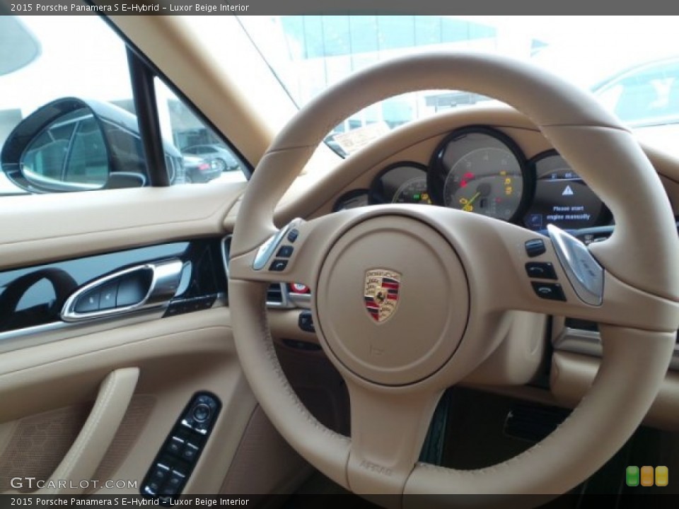 Luxor Beige Interior Steering Wheel for the 2015 Porsche Panamera S E-Hybrid #100458689