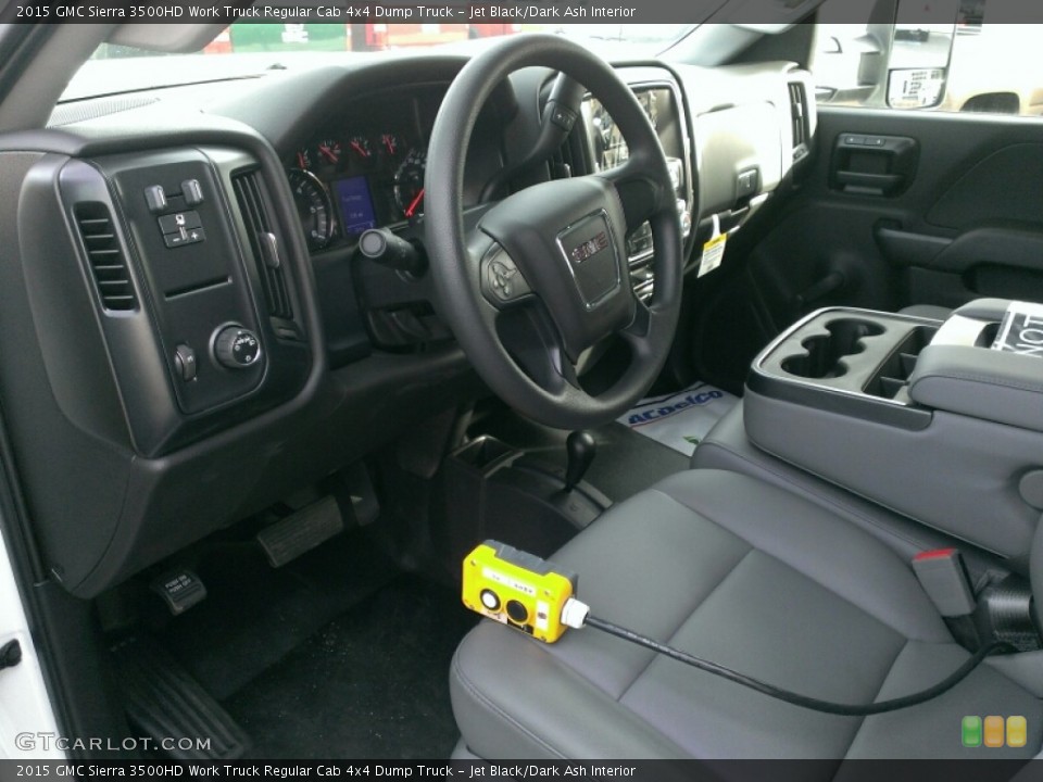 Jet Black/Dark Ash Interior Prime Interior for the 2015 GMC Sierra 3500HD Work Truck Regular Cab 4x4 Dump Truck #100460223