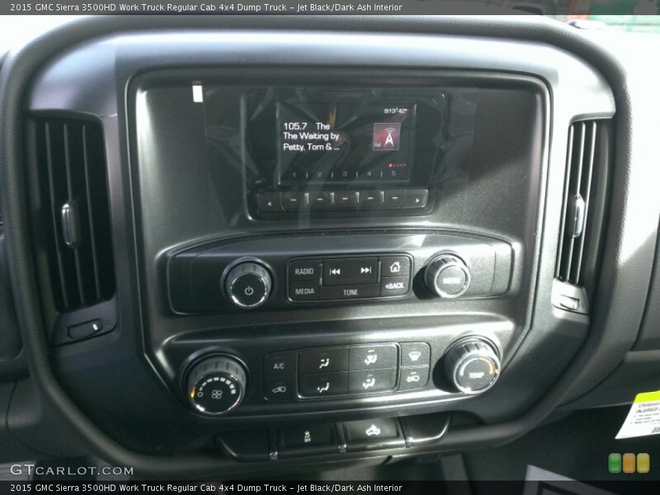 Jet Black/Dark Ash Interior Controls for the 2015 GMC Sierra 3500HD Work Truck Regular Cab 4x4 Dump Truck #100460261
