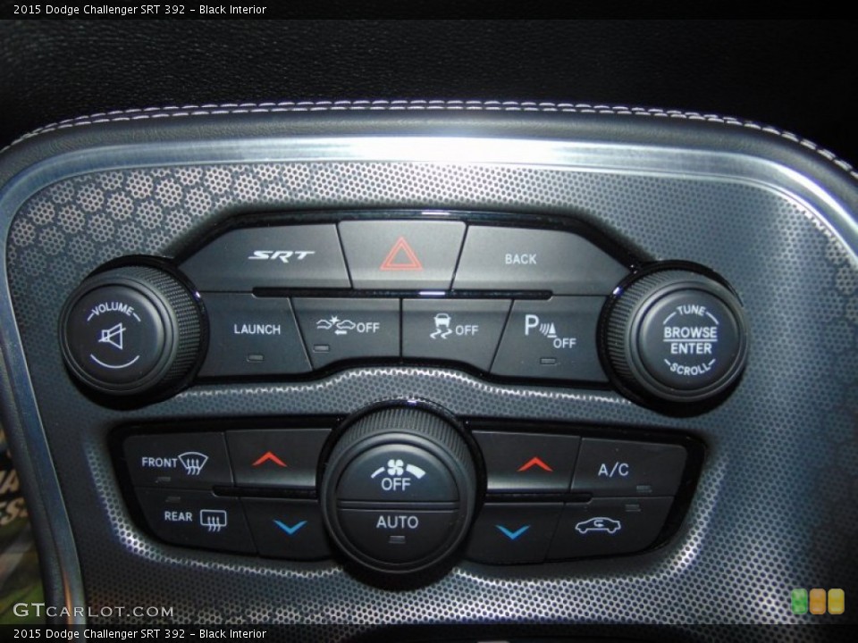 Black Interior Controls for the 2015 Dodge Challenger SRT 392 #100471671