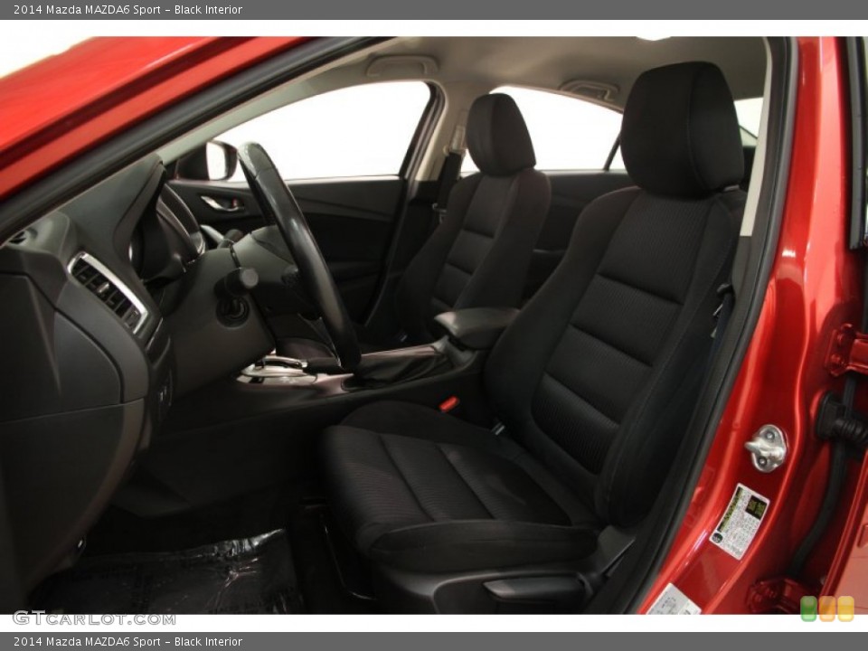 Black Interior Front Seat for the 2014 Mazda MAZDA6 Sport #100478592