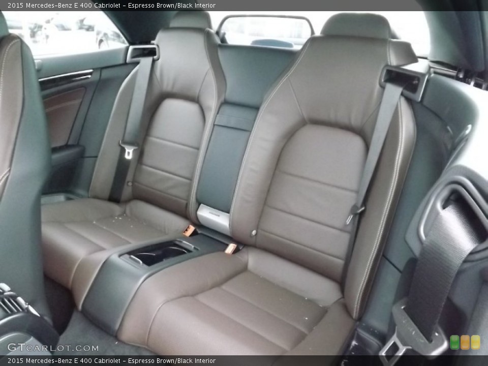 Espresso Brown/Black Interior Rear Seat for the 2015 Mercedes-Benz E 400 Cabriolet #100489821