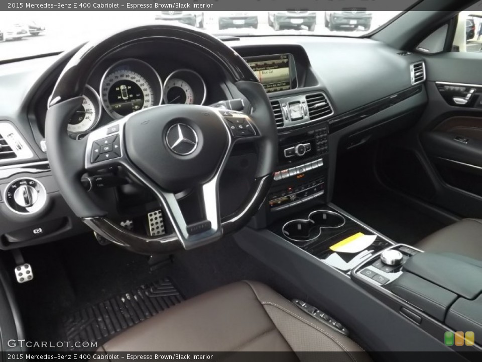 Espresso Brown/Black Interior Photo for the 2015 Mercedes-Benz E 400 Cabriolet #100489827