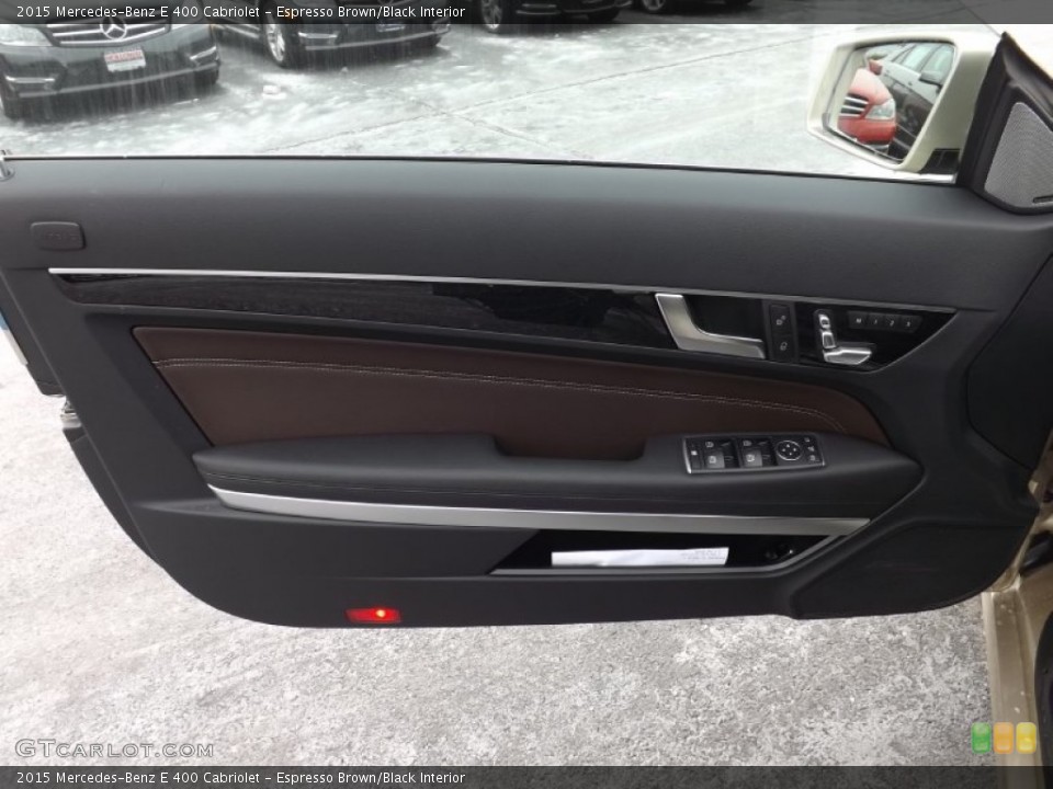 Espresso Brown/Black Interior Door Panel for the 2015 Mercedes-Benz E 400 Cabriolet #100489833
