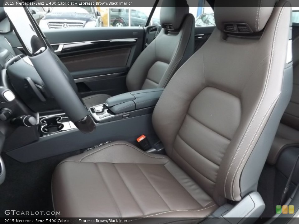 Espresso Brown/Black 2015 Mercedes-Benz E Interiors