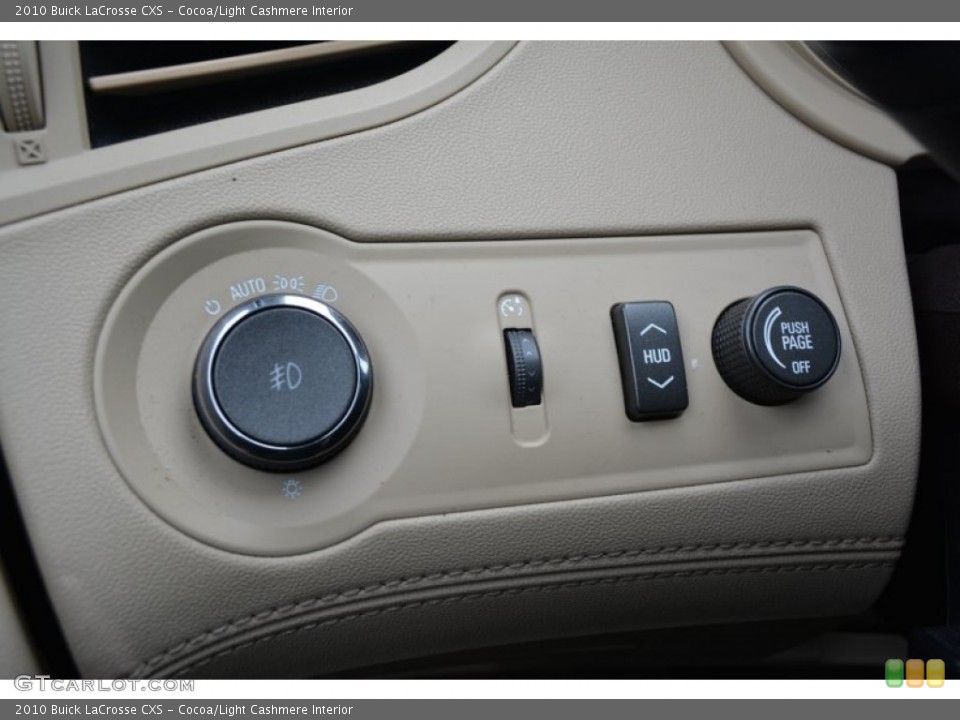 Cocoa/Light Cashmere Interior Controls for the 2010 Buick LaCrosse CXS #100491642