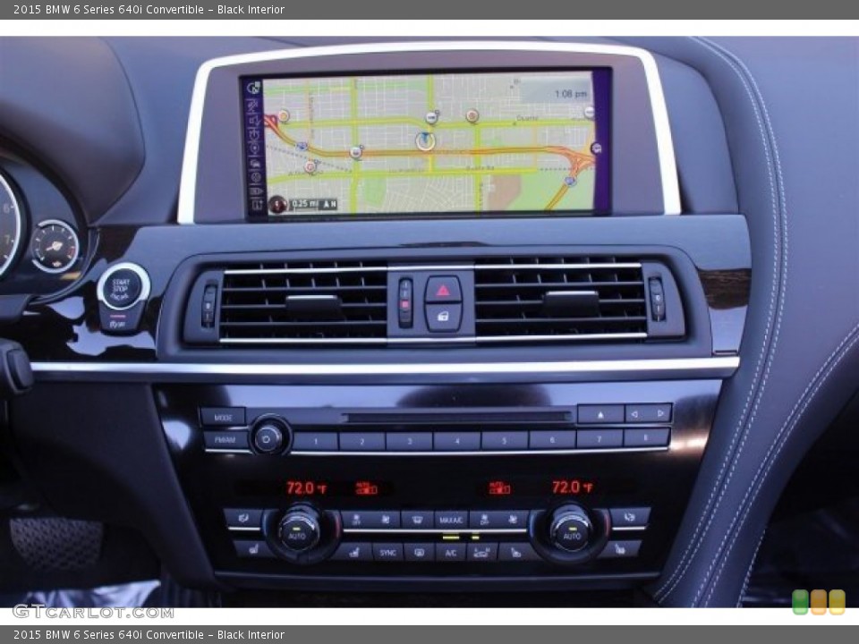 Black Interior Controls for the 2015 BMW 6 Series 640i Convertible #100493430