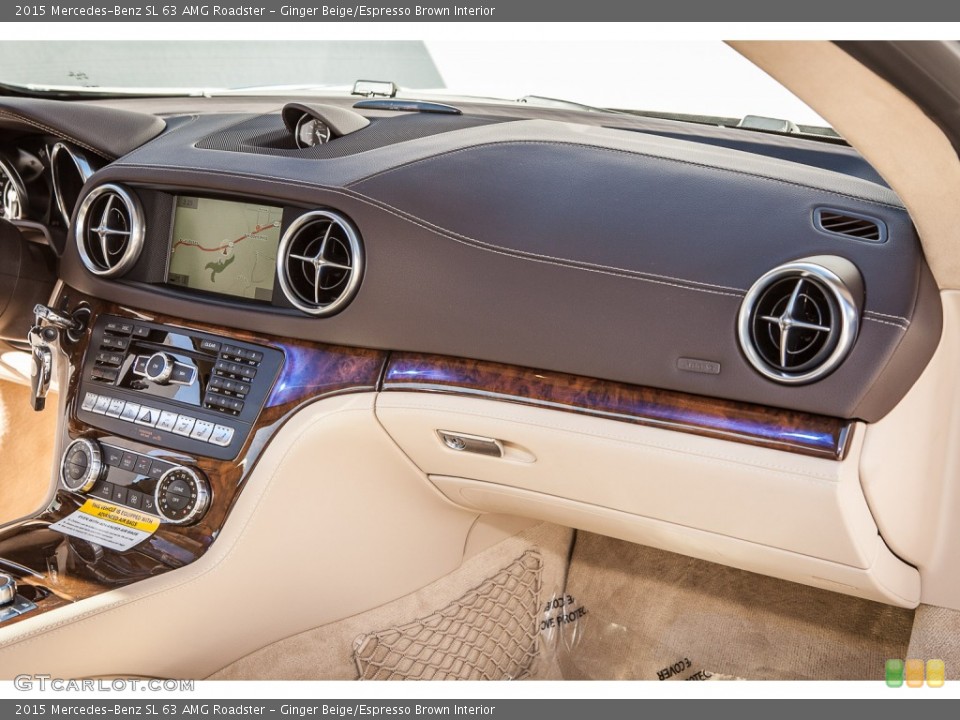 Ginger Beige/Espresso Brown Interior Dashboard for the 2015 Mercedes-Benz SL 63 AMG Roadster #100500225