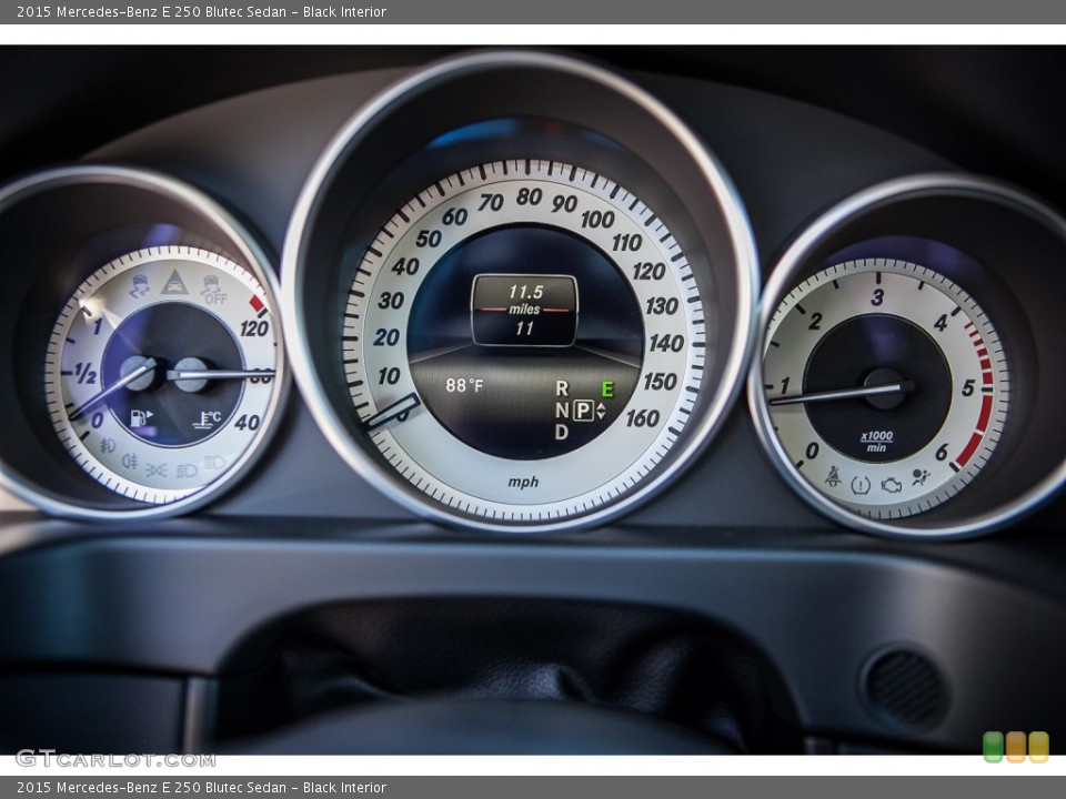 Black Interior Gauges for the 2015 Mercedes-Benz E 250 Blutec Sedan #100501639