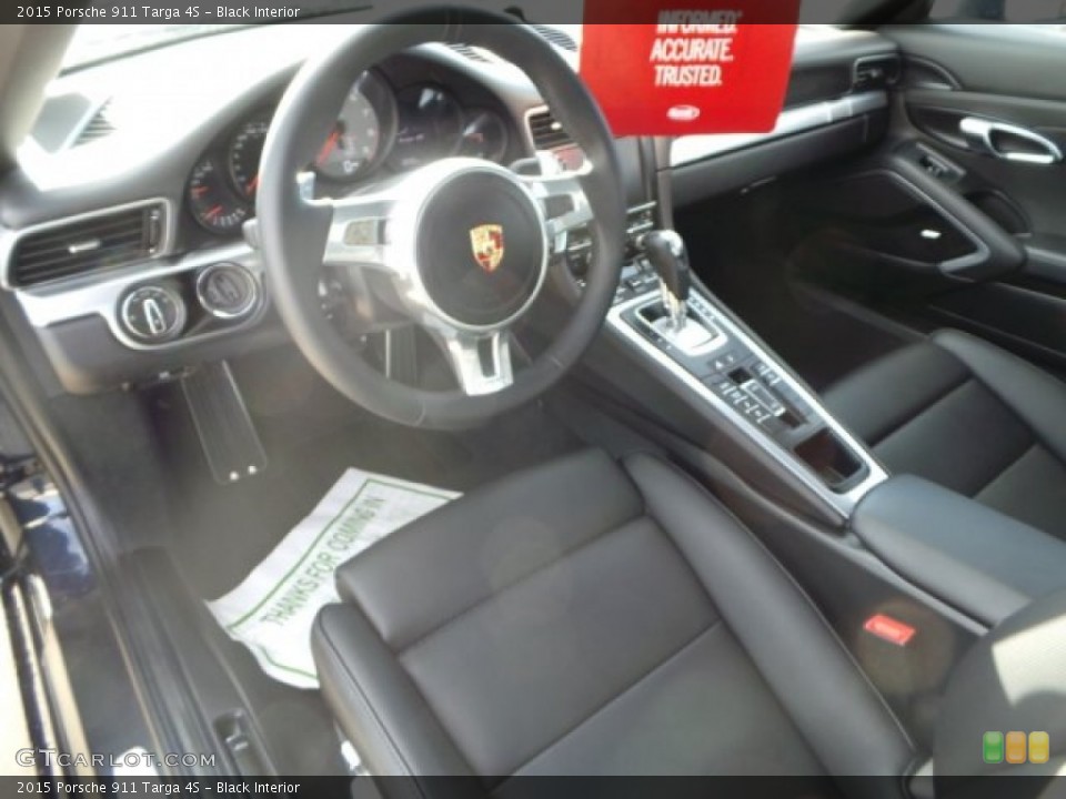 Black Interior Photo for the 2015 Porsche 911 Targa 4S #100504134
