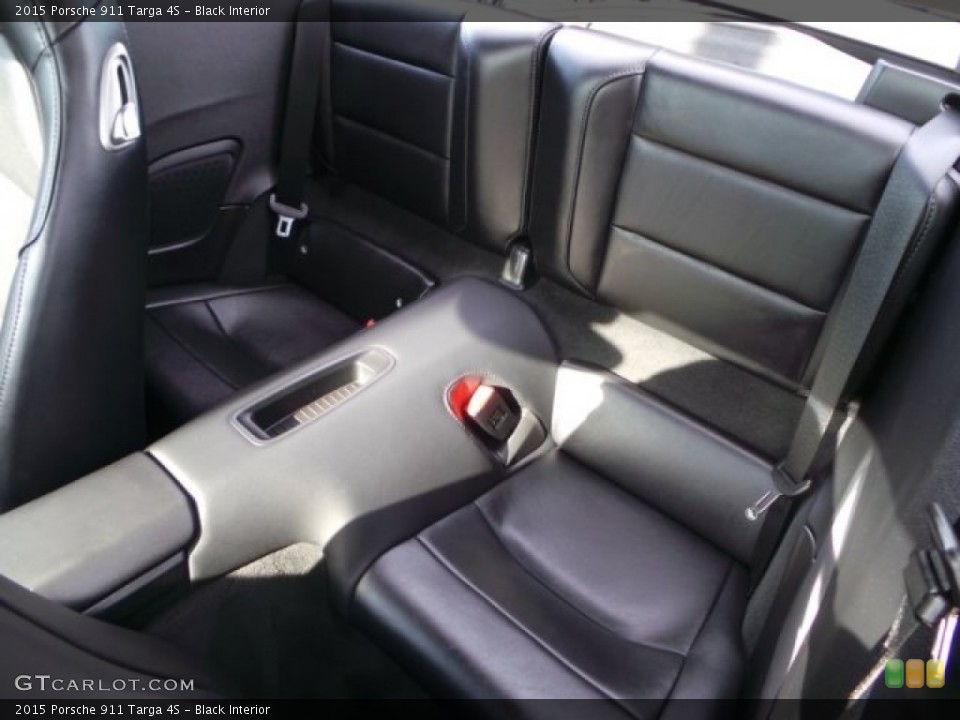 Black Interior Rear Seat for the 2015 Porsche 911 Targa 4S #100504437