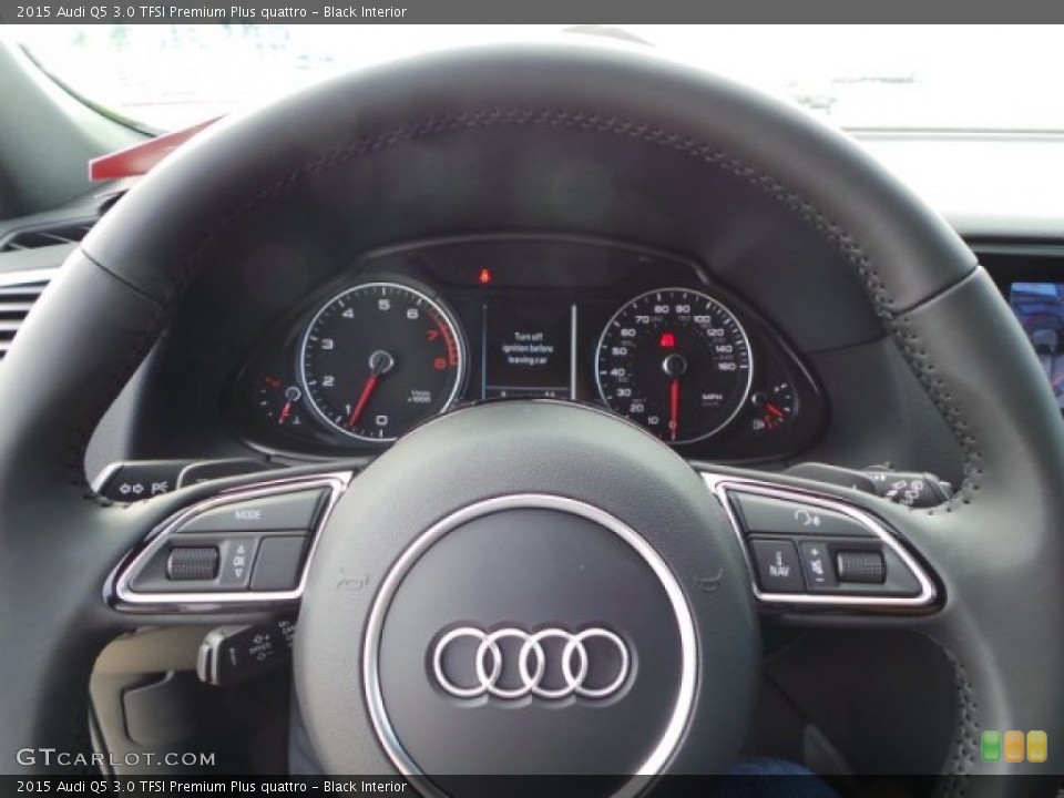 Black Interior Gauges for the 2015 Audi Q5 3.0 TFSI Premium Plus quattro #100507572