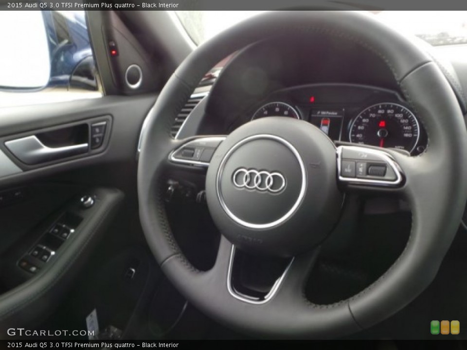 Black Interior Steering Wheel for the 2015 Audi Q5 3.0 TFSI Premium Plus quattro #100507644