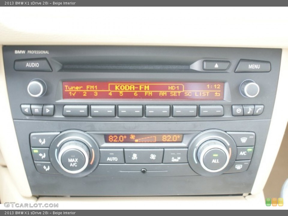 Beige Interior Controls for the 2013 BMW X1 sDrive 28i #100507860