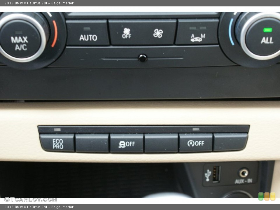 Beige Interior Controls for the 2013 BMW X1 sDrive 28i #100507878