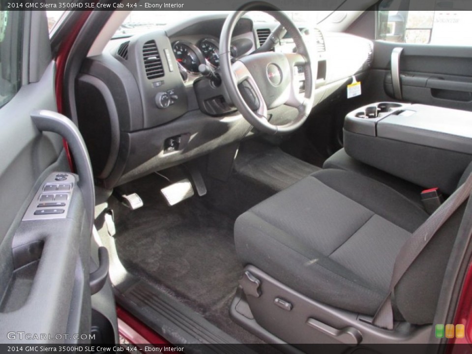 Ebony Interior Prime Interior for the 2014 GMC Sierra 3500HD SLE Crew Cab 4x4 #100512165