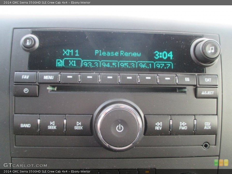 Ebony Interior Audio System for the 2014 GMC Sierra 3500HD SLE Crew Cab 4x4 #100512225