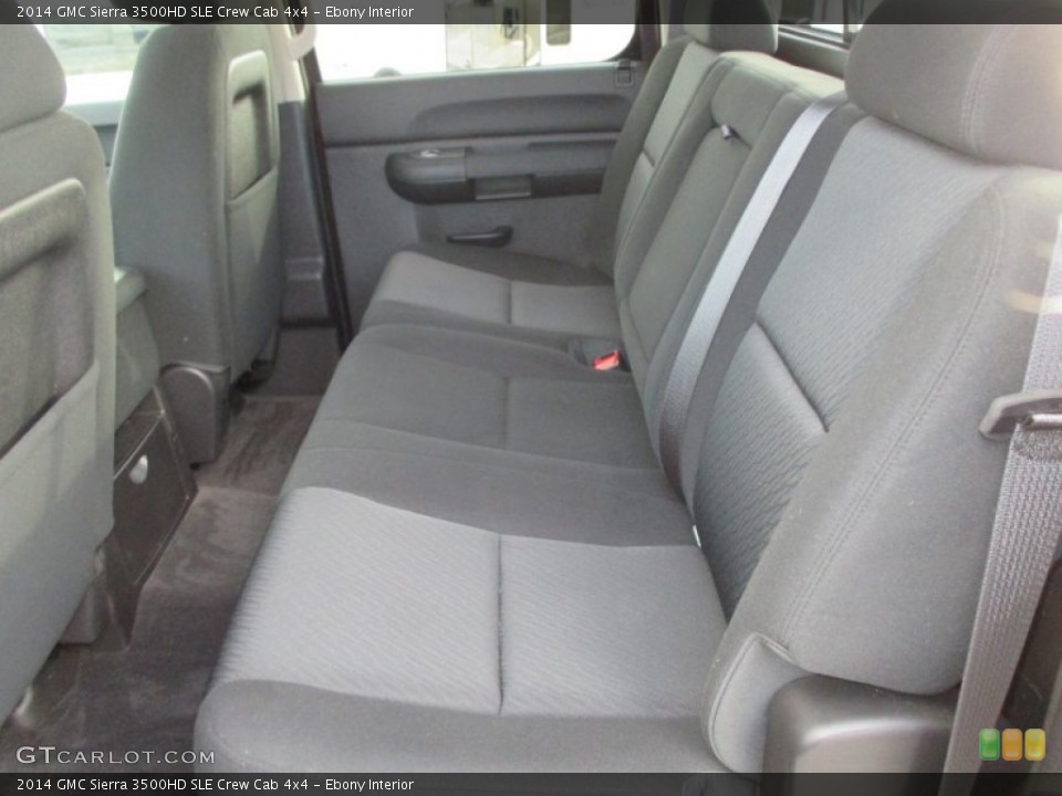 Ebony Interior Rear Seat for the 2014 GMC Sierra 3500HD SLE Crew Cab 4x4 #100512513