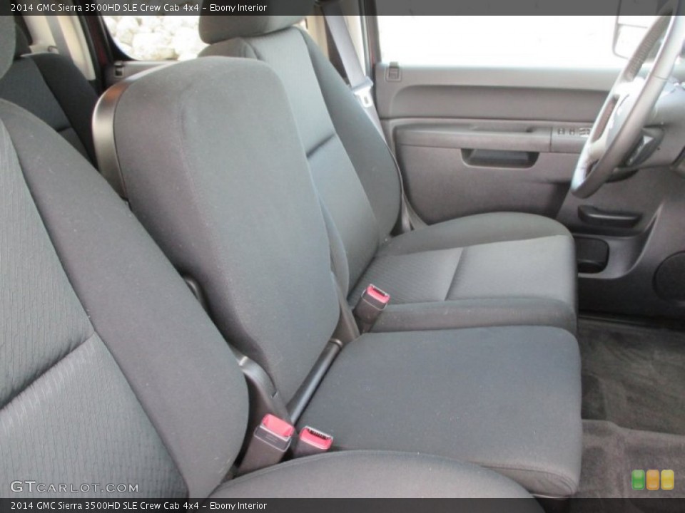 Ebony Interior Front Seat for the 2014 GMC Sierra 3500HD SLE Crew Cab 4x4 #100512711