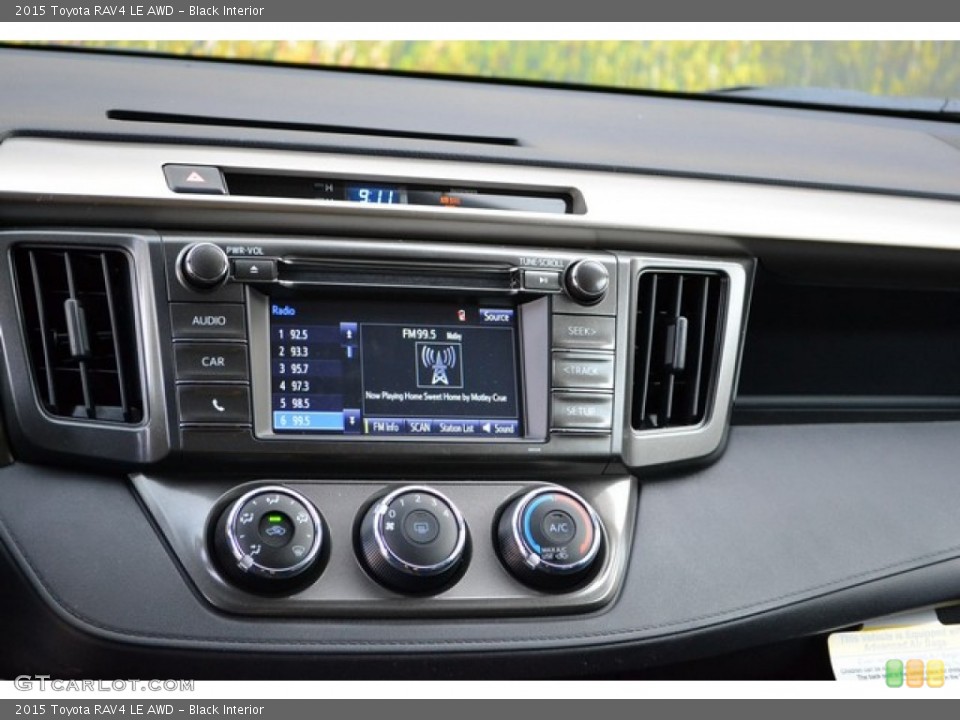 Black Interior Controls for the 2015 Toyota RAV4 LE AWD #100515159
