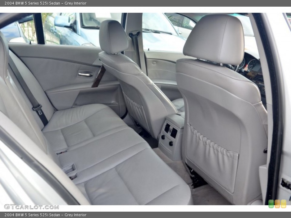 Grey Interior Rear Seat for the 2004 BMW 5 Series 525i Sedan #100516482