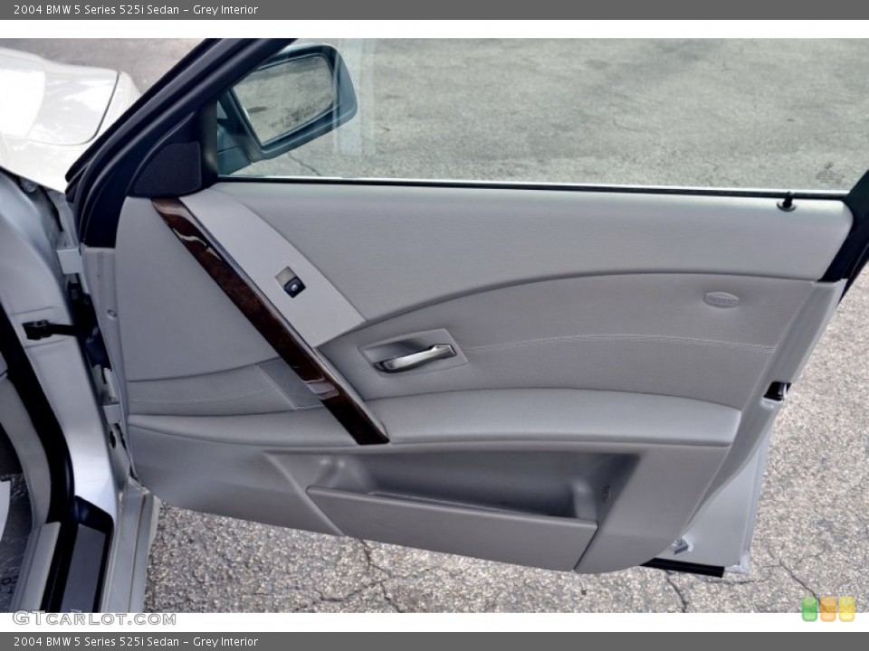 Grey Interior Door Panel for the 2004 BMW 5 Series 525i Sedan #100516509