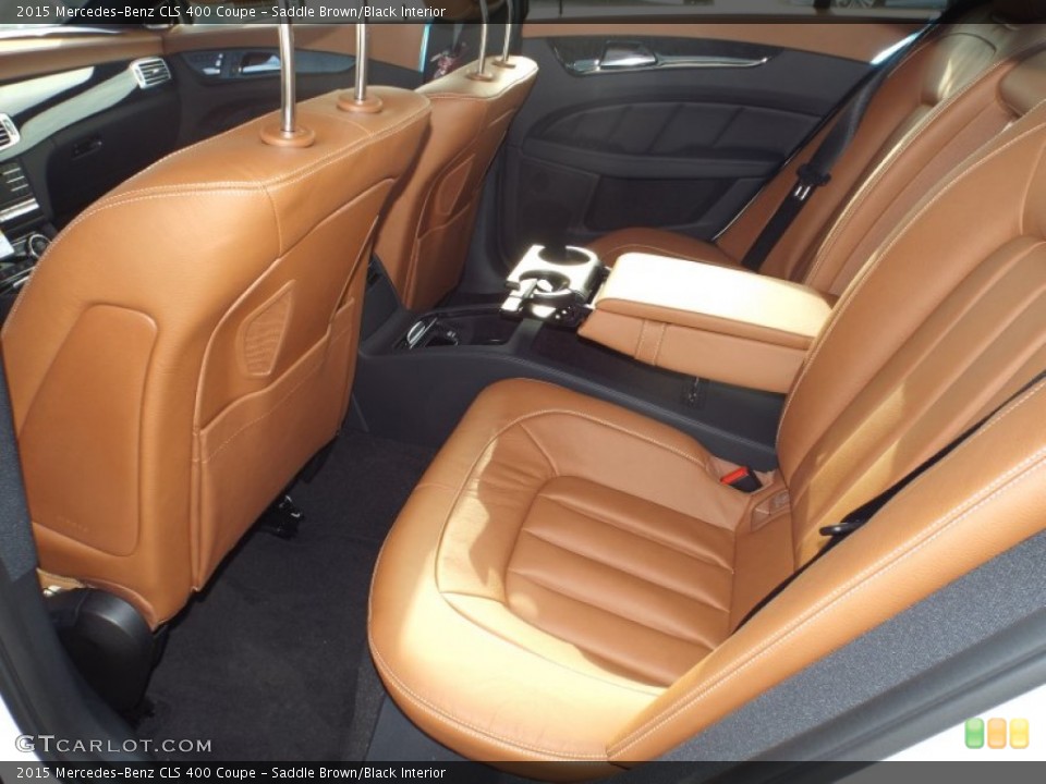 Saddle Brown/Black Interior Rear Seat for the 2015 Mercedes-Benz CLS 400 Coupe #100525667