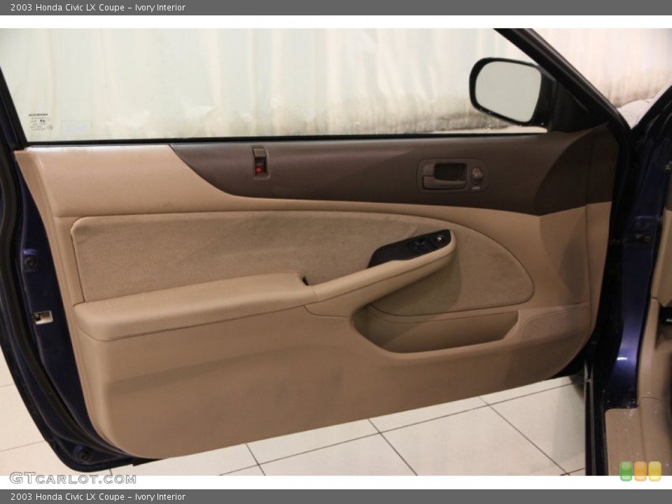 Ivory Interior Door Panel for the 2003 Honda Civic LX Coupe #100525955