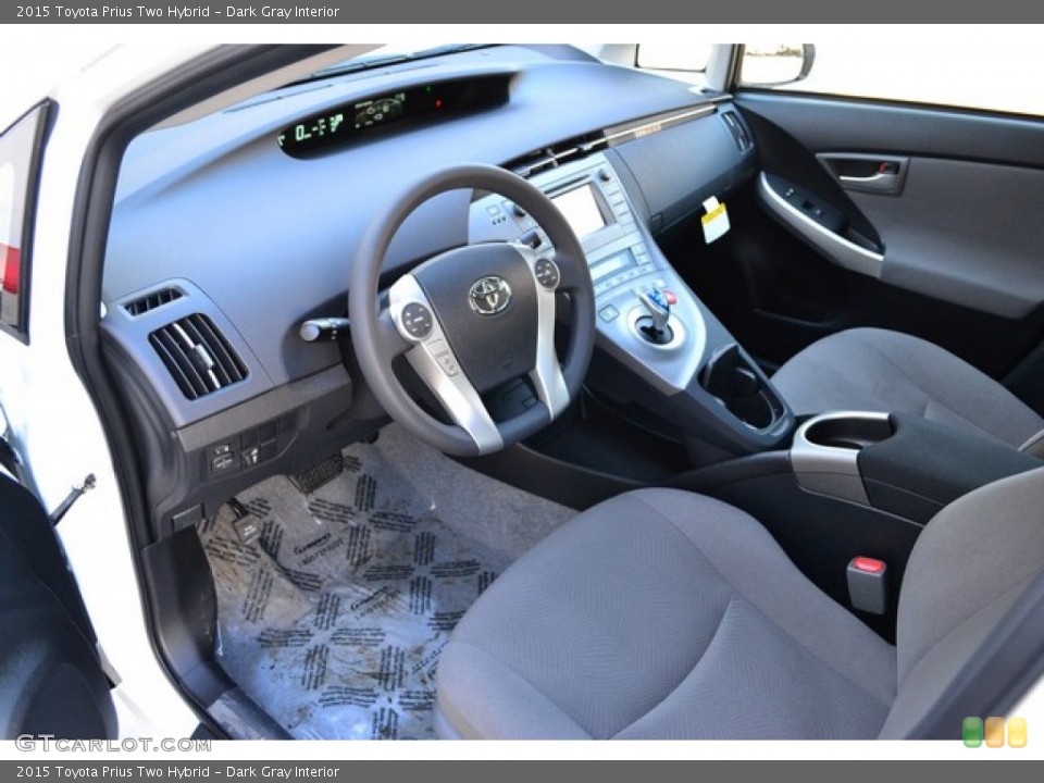Dark Gray Interior Front Seat for the 2015 Toyota Prius Two Hybrid #100541204