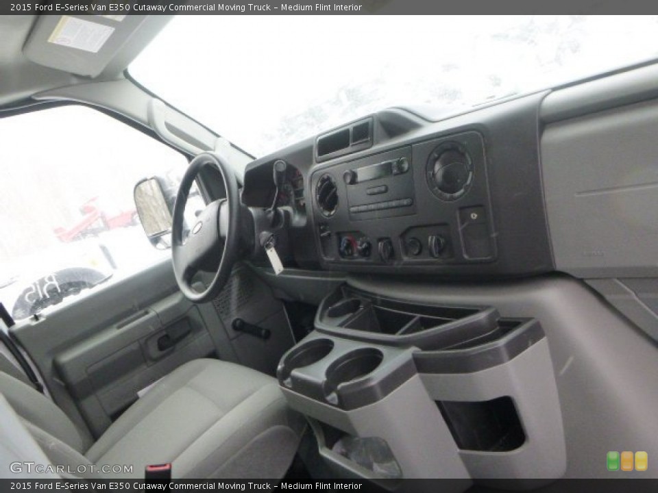 Medium Flint Interior Dashboard for the 2015 Ford E-Series Van E350 Cutaway Commercial Moving Truck #100542086