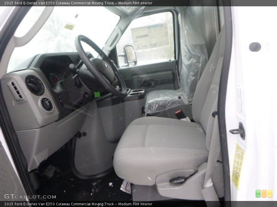 Medium Flint Interior Photo for the 2015 Ford E-Series Van E350 Cutaway Commercial Moving Truck #100542107