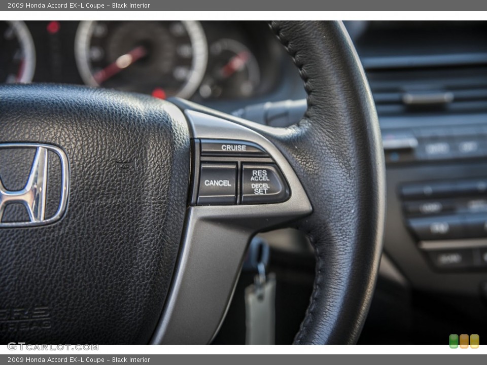 Black Interior Controls for the 2009 Honda Accord EX-L Coupe #100543760