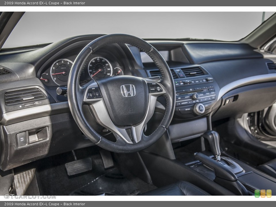 Black Interior Dashboard for the 2009 Honda Accord EX-L Coupe #100543829