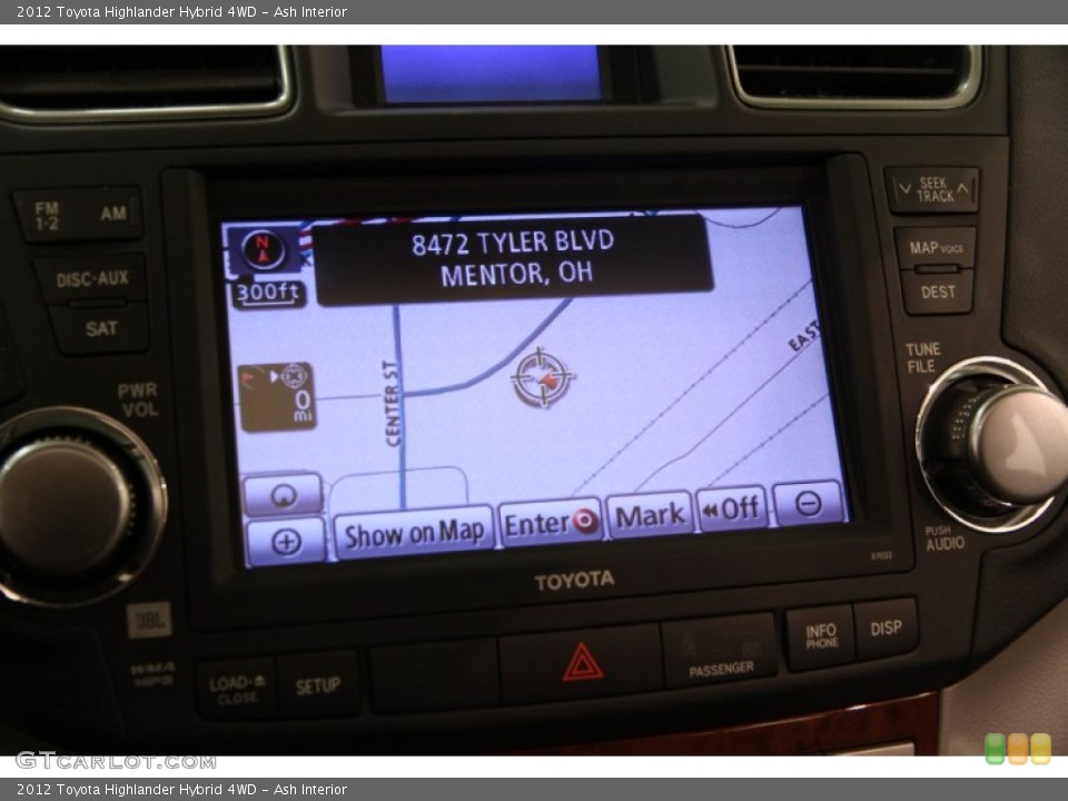 Ash Interior Navigation for the 2012 Toyota Highlander Hybrid 4WD #100543978