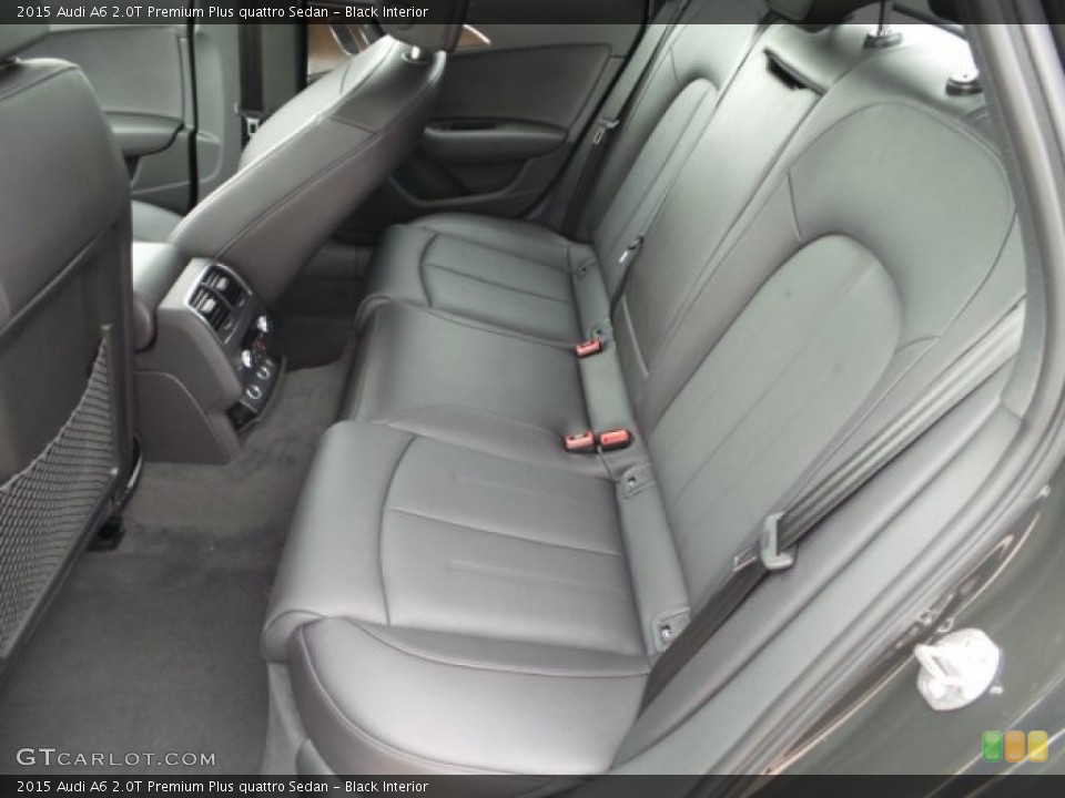 Black Interior Rear Seat for the 2015 Audi A6 2.0T Premium Plus quattro Sedan #100546985