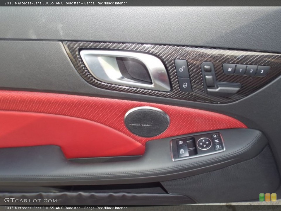 Bengal Red/Black Interior Door Panel for the 2015 Mercedes-Benz SLK 55 AMG Roadster #100547225