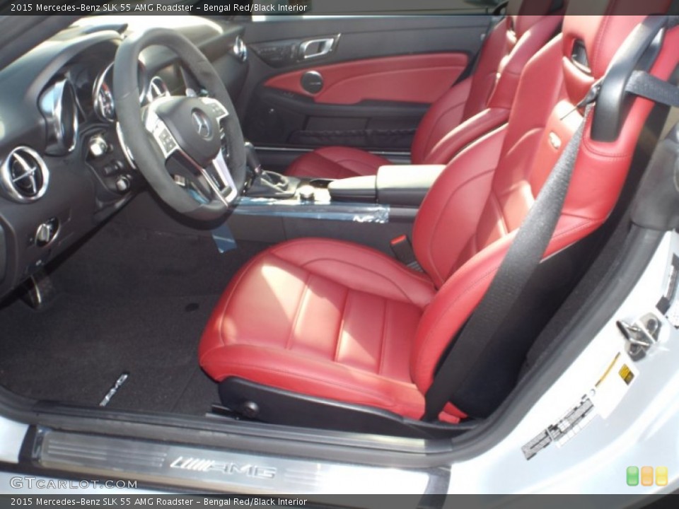 Bengal Red/Black Interior Front Seat for the 2015 Mercedes-Benz SLK 55 AMG Roadster #100547246
