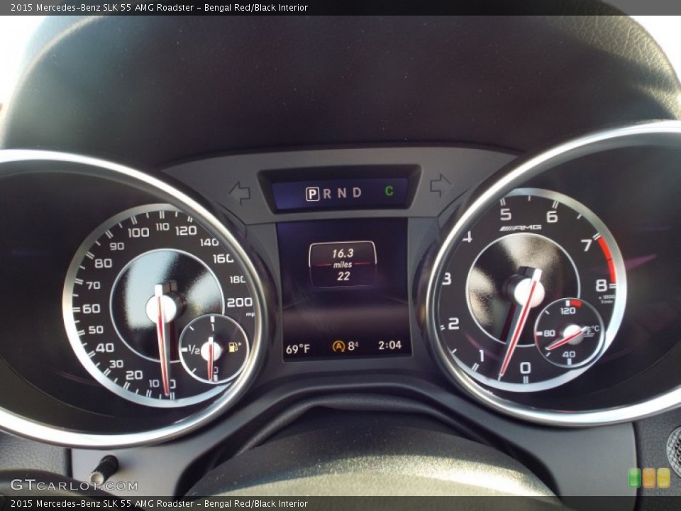 Bengal Red/Black Interior Gauges for the 2015 Mercedes-Benz SLK 55 AMG Roadster #100547285