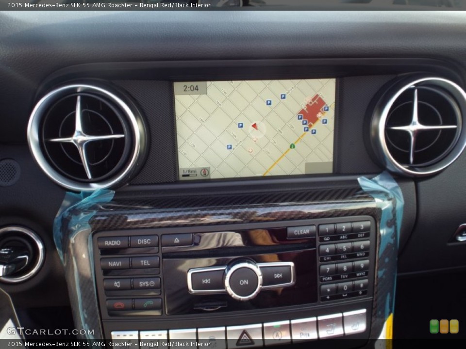Bengal Red/Black Interior Navigation for the 2015 Mercedes-Benz SLK 55 AMG Roadster #100547309