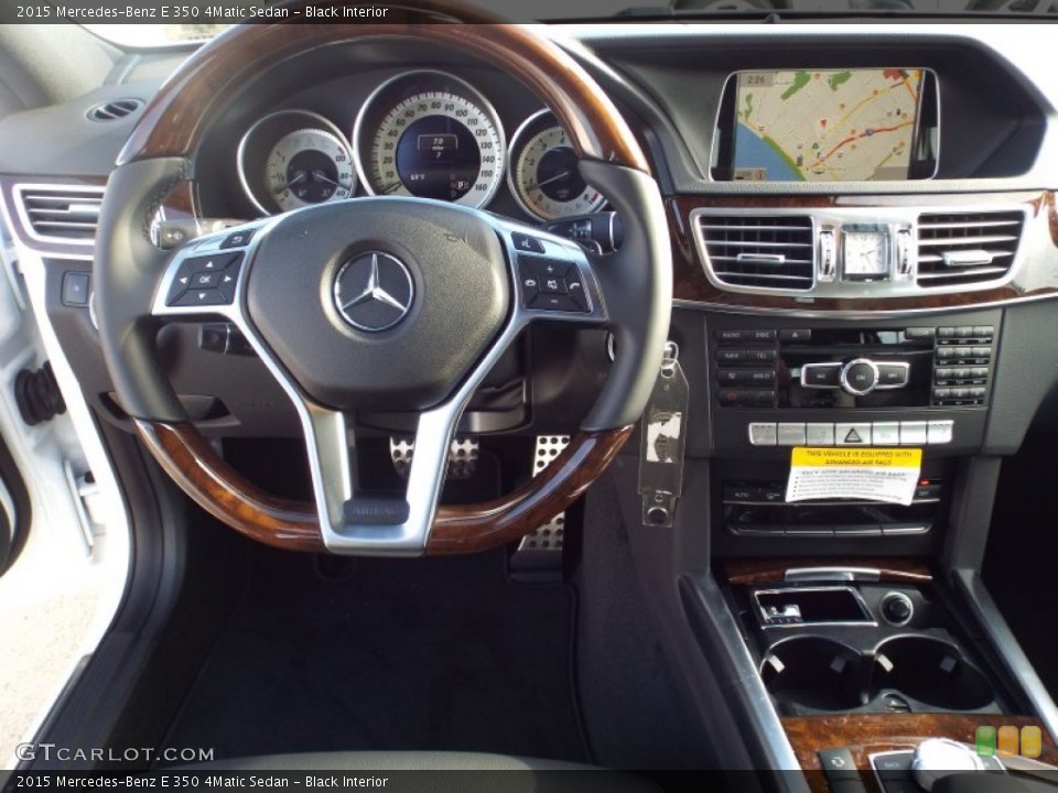 Black Interior Steering Wheel for the 2015 Mercedes-Benz E 350 4Matic Sedan #100548168