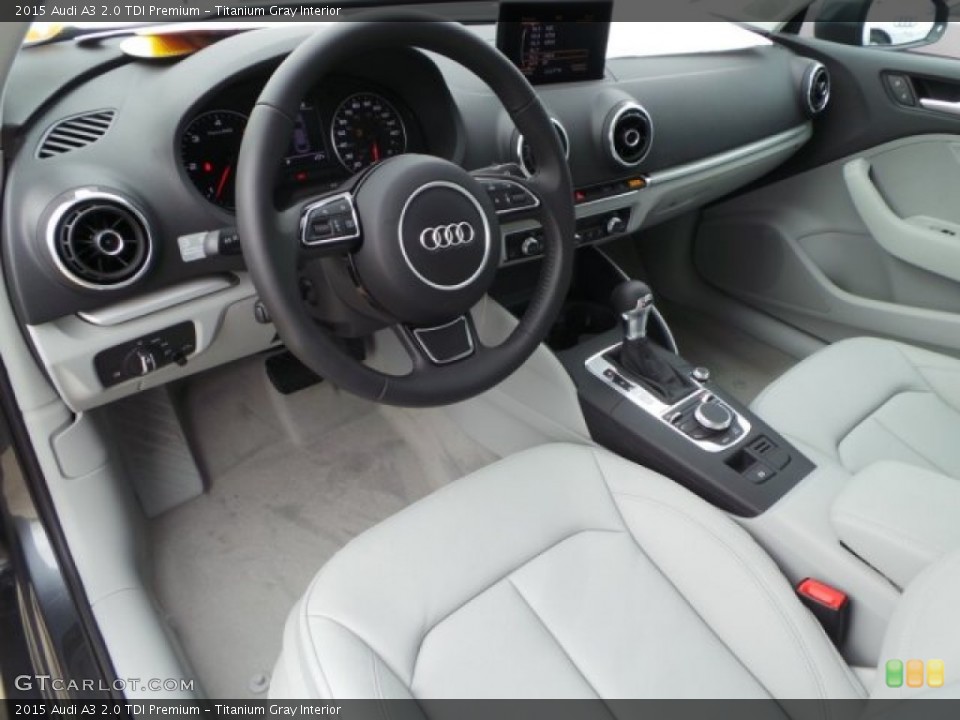 Titanium Gray Interior Photo for the 2015 Audi A3 2.0 TDI Premium #100549331