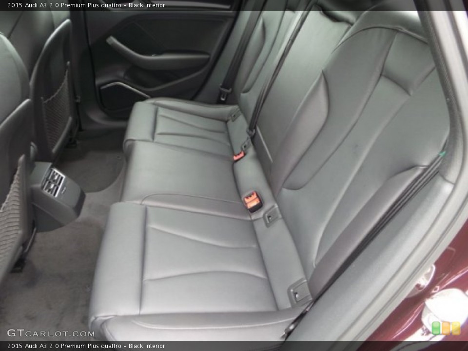 Black Interior Rear Seat for the 2015 Audi A3 2.0 Premium Plus quattro #100550345