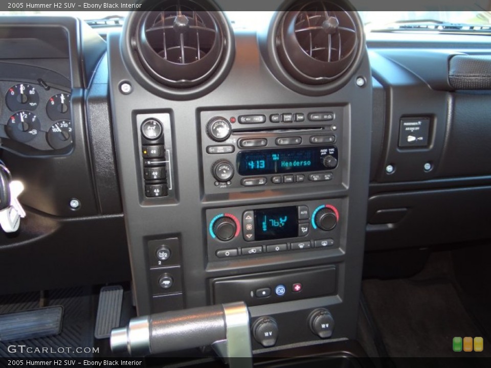 Ebony Black Interior Controls for the 2005 Hummer H2 SUV #100553162