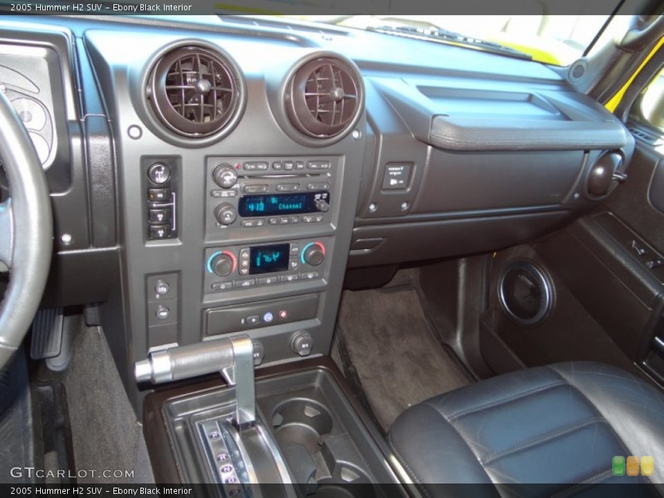 Ebony Black Interior Dashboard for the 2005 Hummer H2 SUV #100553174