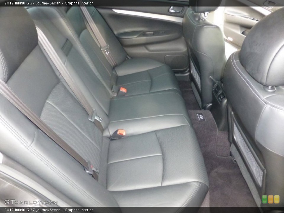 Graphite Interior Rear Seat for the 2012 Infiniti G 37 Journey Sedan #100560725
