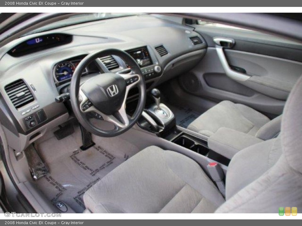 Gray Interior Photo for the 2008 Honda Civic EX Coupe #100561829