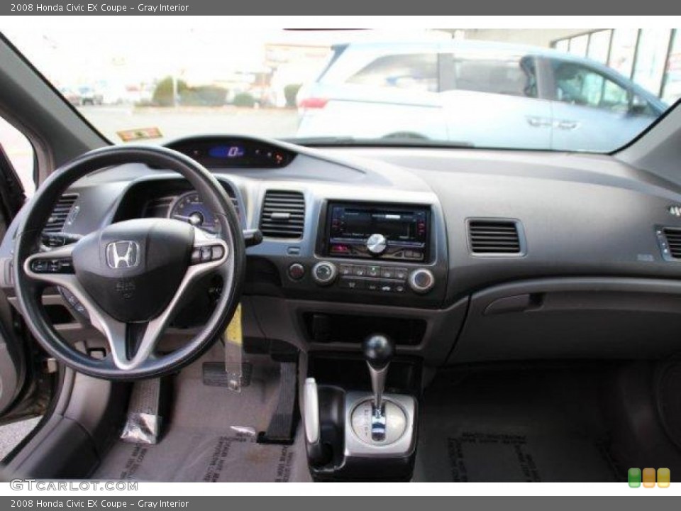 Gray Interior Dashboard for the 2008 Honda Civic EX Coupe #100561892