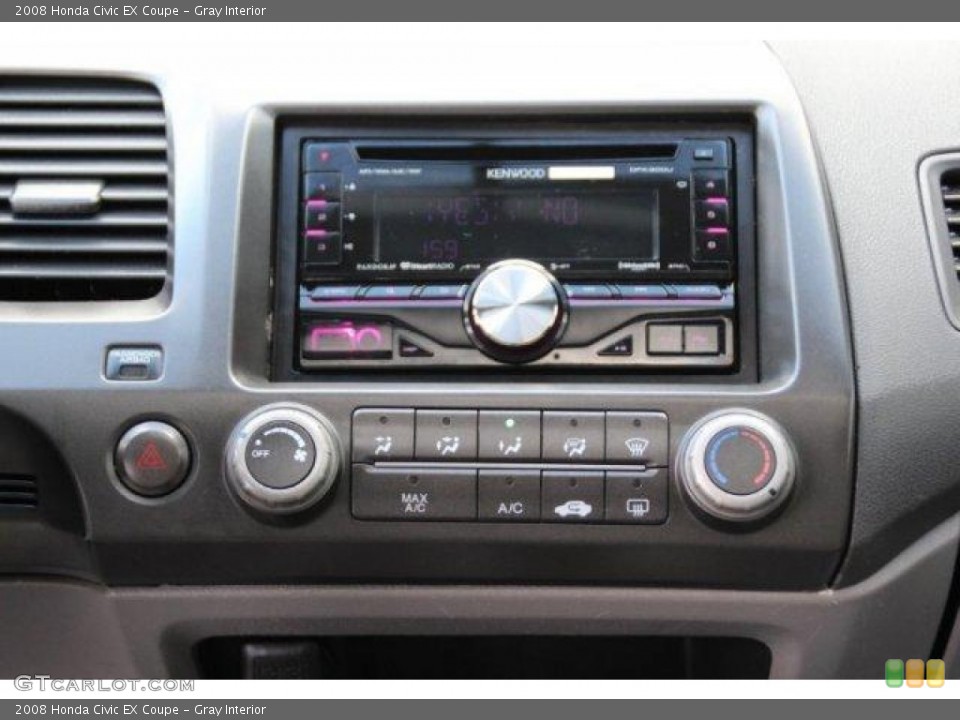 Gray Interior Controls for the 2008 Honda Civic EX Coupe #100561910