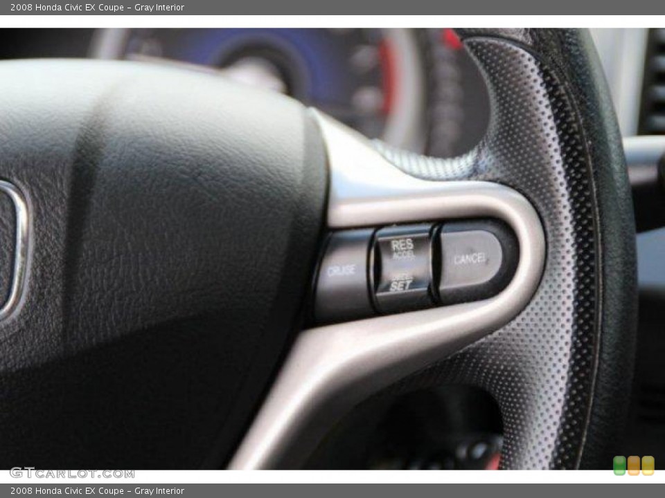 Gray Interior Controls for the 2008 Honda Civic EX Coupe #100562018